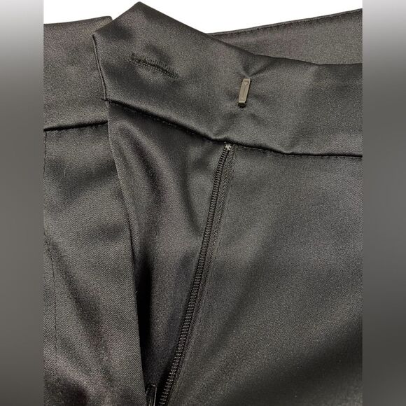 JS Collections Black Satin Dress Pants Cocktail Evening Size 14 - Picture 6 of 11